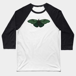 Green Butterfly Baseball T-Shirt